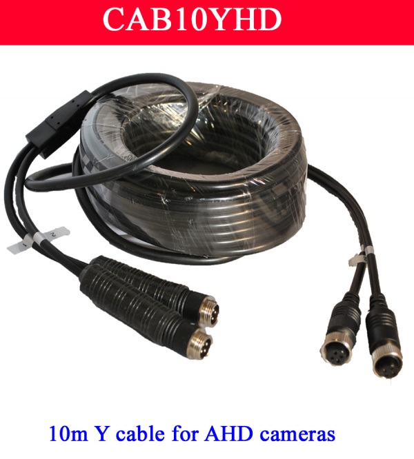 10m Y cable for our range of AHD dual reversing cameras